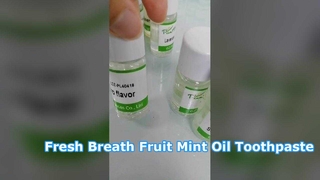Olio profumato al dentifricio alla menta e frutta per l'alito fresco
