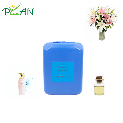 Shampoo naturale biologico profumi olio liquido giallo chiaro olio essenza profumo di giglio